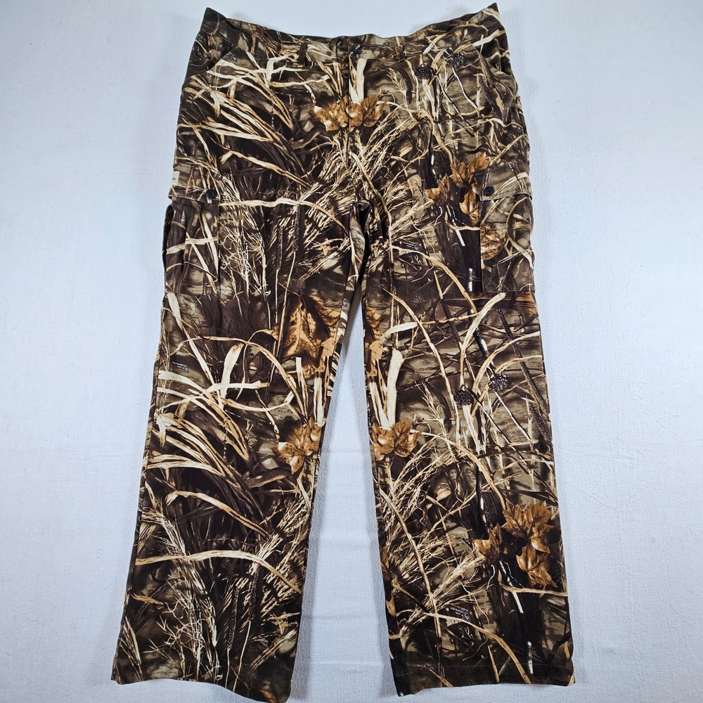 Gander Mountain Cargo Pants Mens 2XL Brown Advantage Max-4 HD‎ Camo Hunting